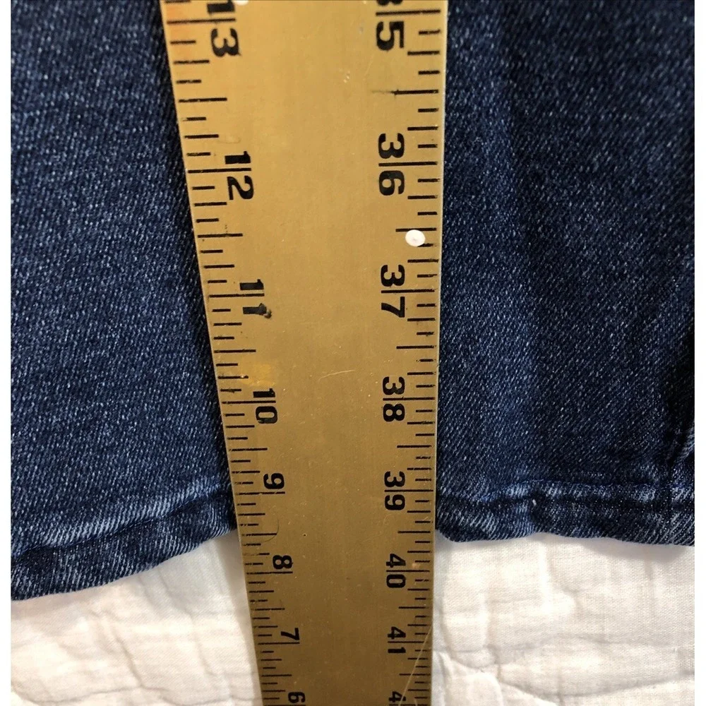 Max Studio Indigo Jeans Women's‎ Size 18W Denim Blue High Rise Slim Straight Leg